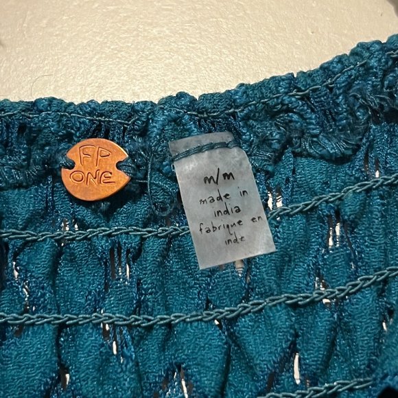 Free People - Medium M - Aqua Blue One Adella Maxi Dress - Picture 4 of 5